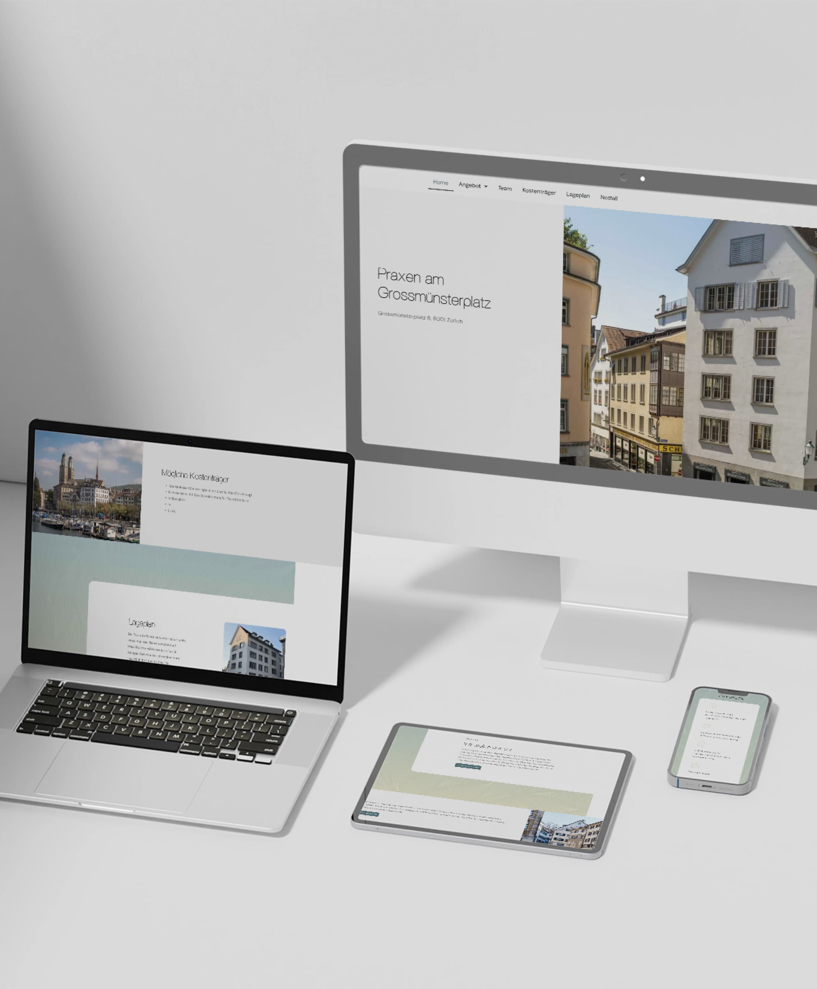 Praxen am Grossmünsterplatz website
